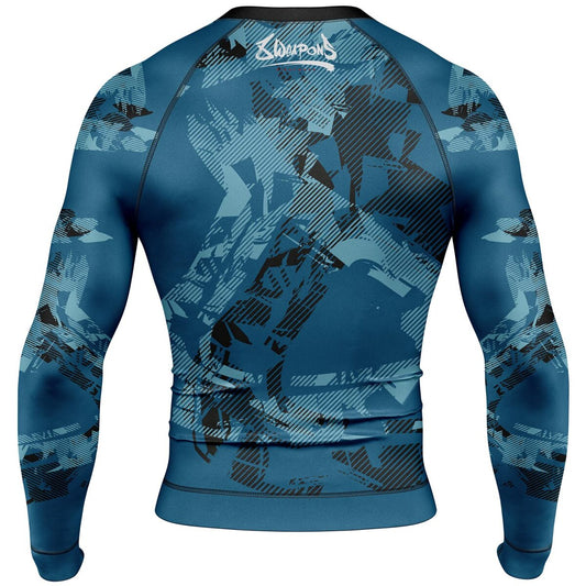 8 WEAPONS Rashguard, L/S, Hit 2.0, navy-black