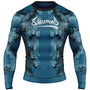 8 WEAPONS Rashguard, L/S, Hit 2.0, navy-black
