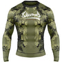 8 WEAPONS Rashguard, L/S, Hit 2.0, olive-black