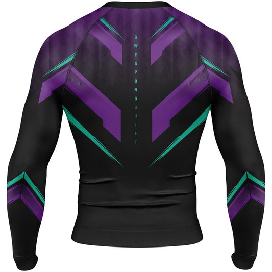 8 WEAPONS Rashguard, L/S, Shift, cyber