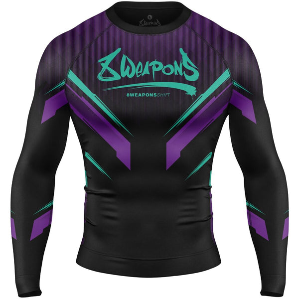 8 WEAPONS Rashguard, L/S, Shift, cyber