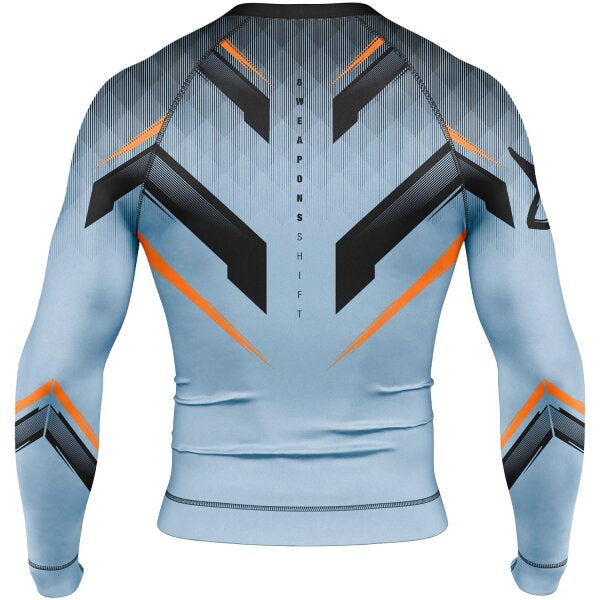 8 WEAPONS Rashguard, Shift, ice-grey-orange
