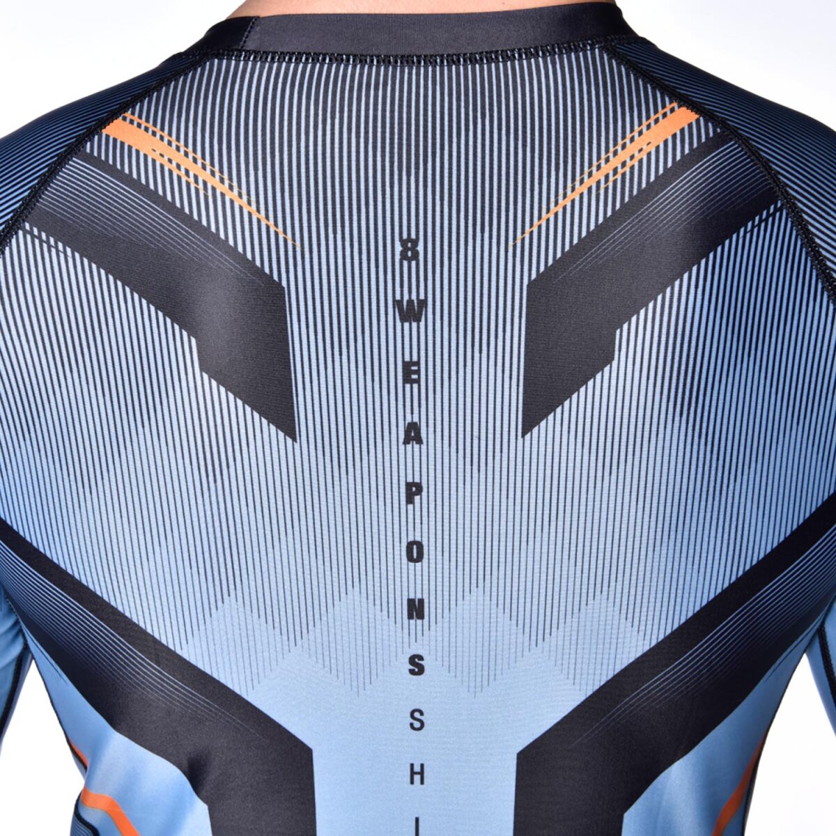 8 WEAPONS Rashguard, L/S, Shift, ice-grey-orange