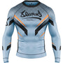 8 WEAPONS Rashguard, L/S, Shift, ice-grey-orange
