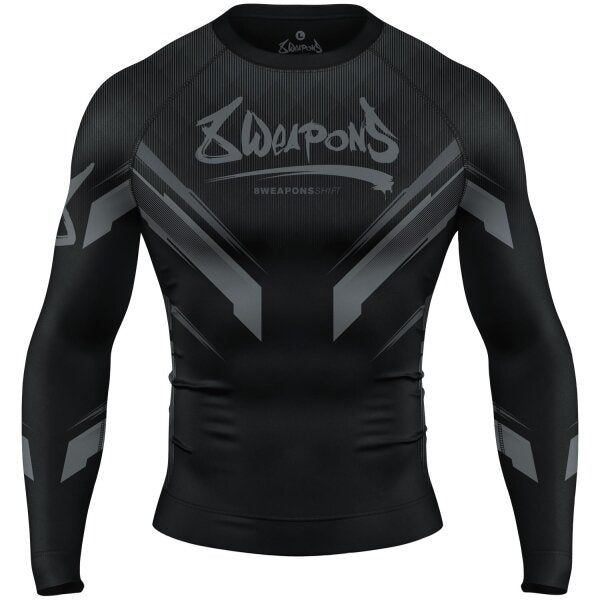 8 WEAPONS Rashguard, Shift, black-black