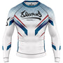 8 WEAPONS Rashguard, L/S, Shift, white-navy-red