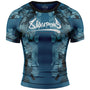 8 WEAPONS Rashguard, S/S, Hit 2.0, navy-black