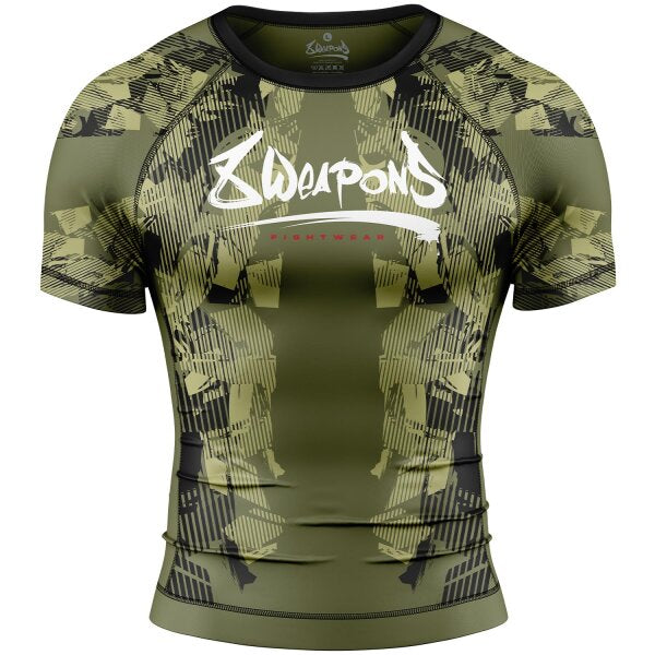 8 WEAPONS Rashguard, Hit 2.0, black-red