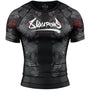 8 WEAPONS Rashguard, Hit 2.0, black-red