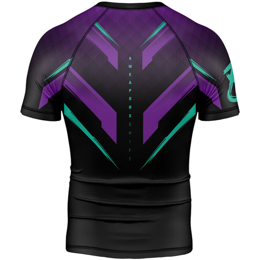 8 WEAPONS Rashguard, S/S, Shift, cyber