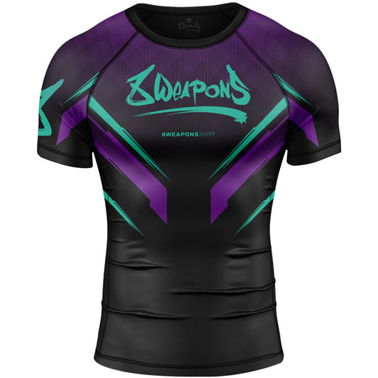 8 WEAPONS Rashguard, S/S, Shift, cyber