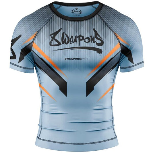 8 WEAPONS Rashguard, Shift, ice-grey-orange