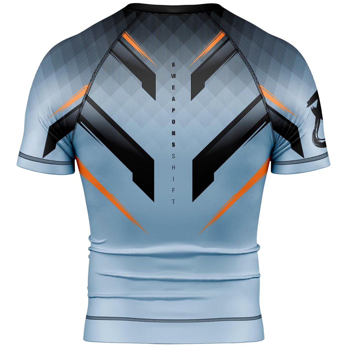 8 WEAPONS Rashguard, S/S, Shift, ice-grey-orange