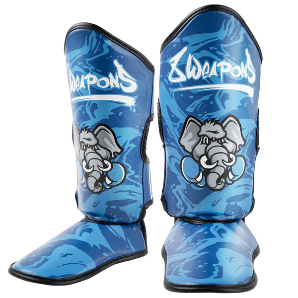 8 WEAPONS Shin Guards, Kids, Jipe, blue