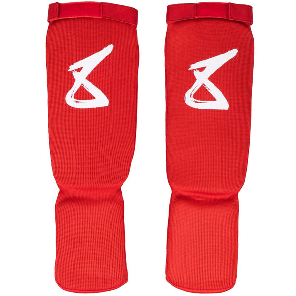 8 WEAPONS Shin Guards, S8, red