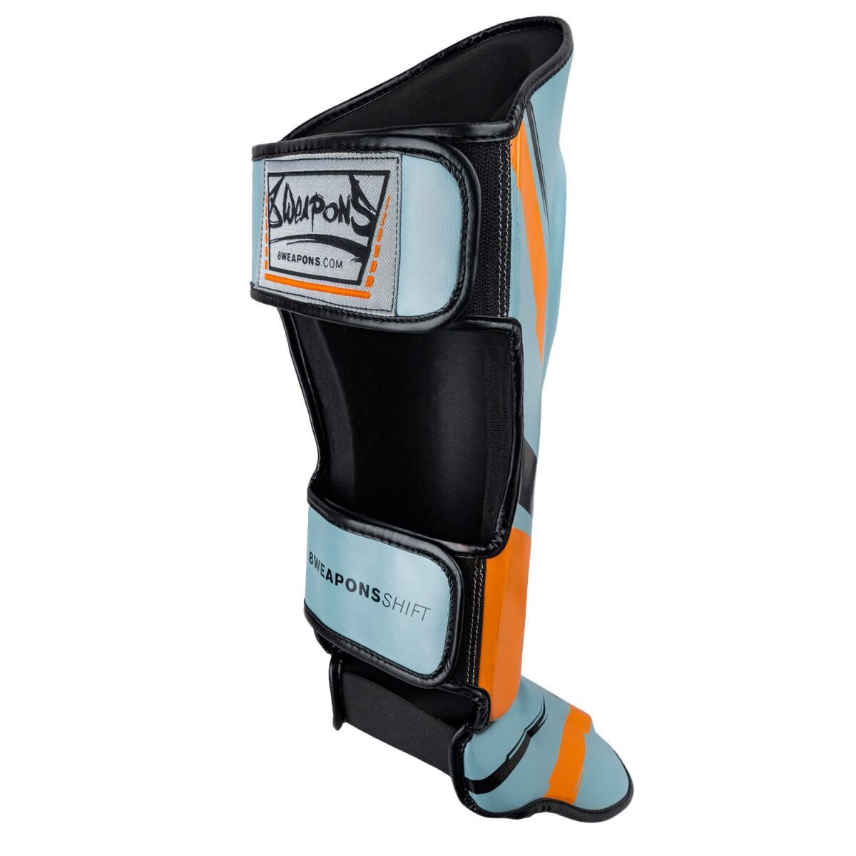 8 WEAPONS Shin Guards, Shift, ice-grey-orange