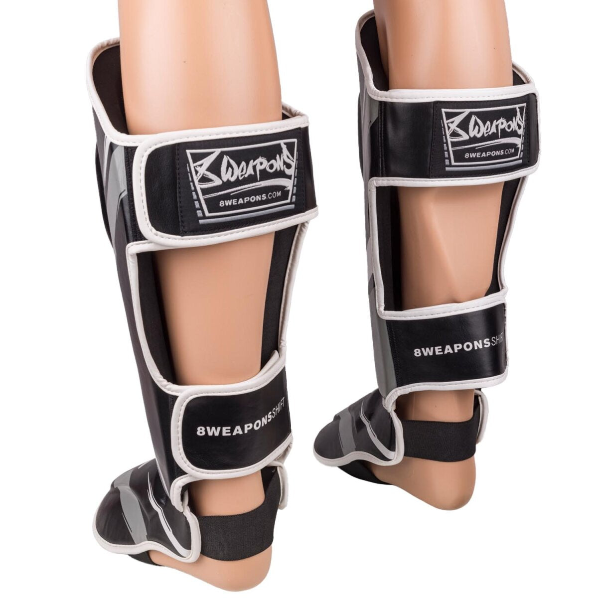 8 WEAPONS Shin Guards, Shift, black-white