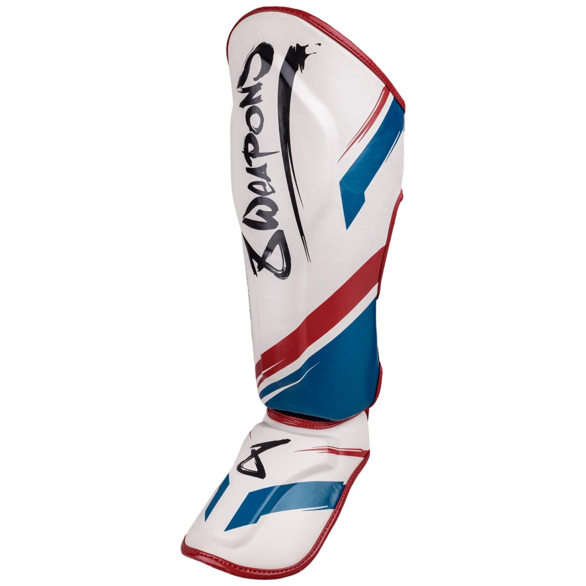 8 WEAPONS Shin Guards, Shift, white-navy-red