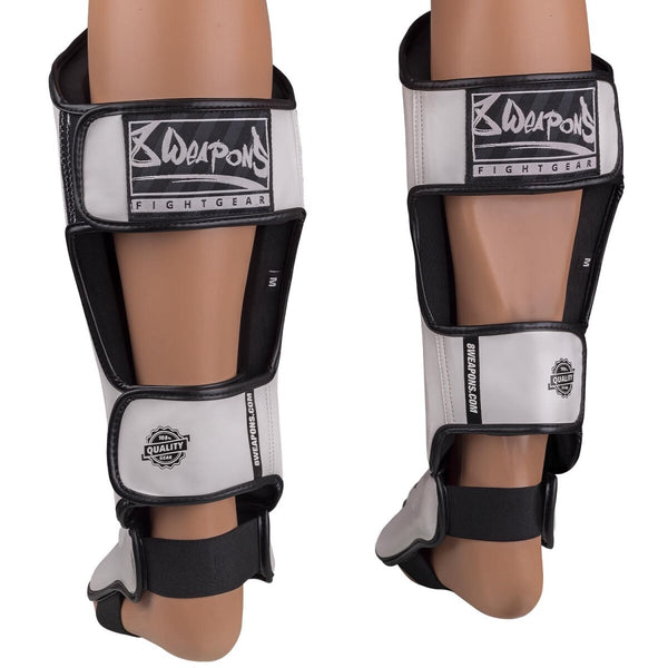 8 WEAPONS Shin Guards, Unlimited 2.0, white-black