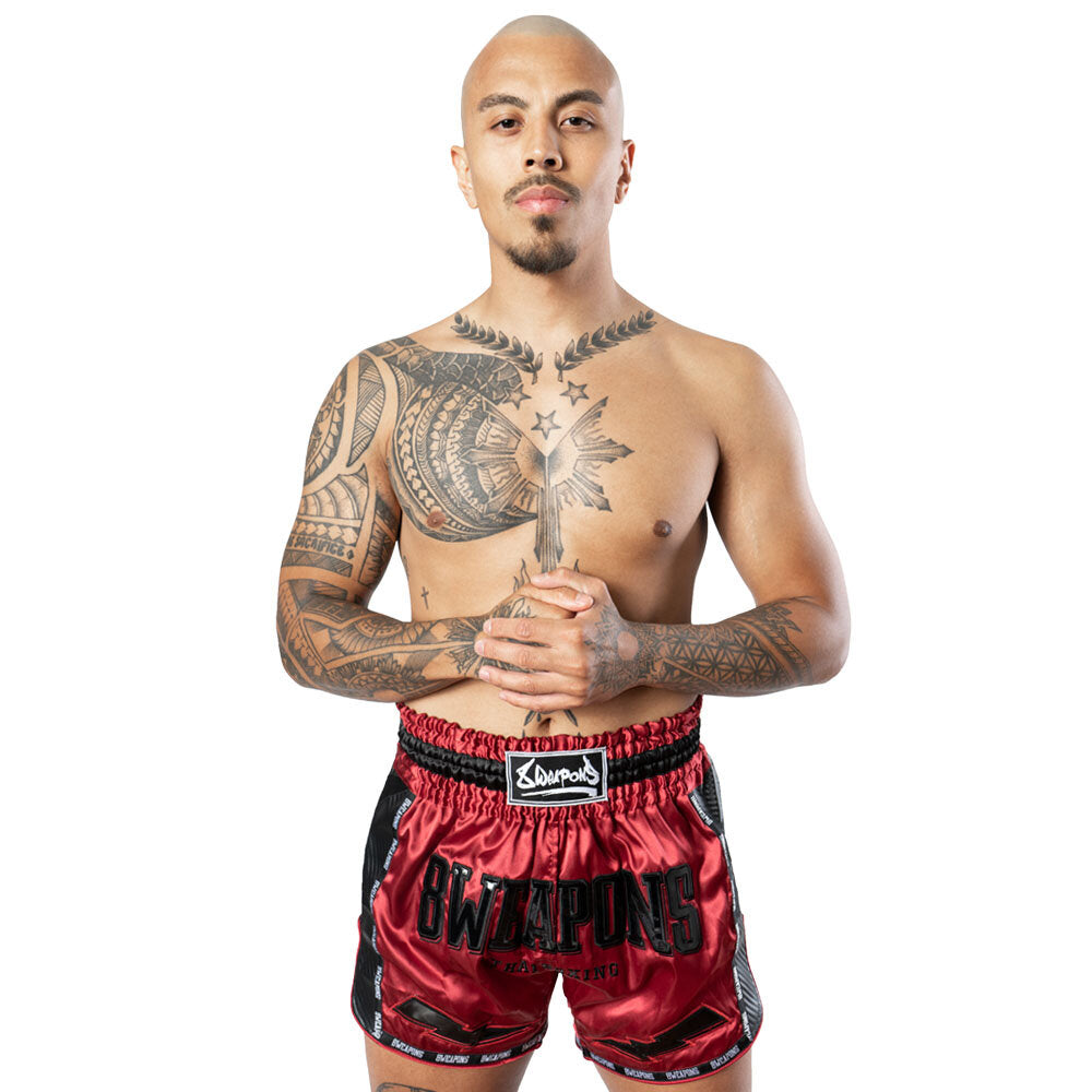 8 WEAPONS Shorts, Carbon, Red Dawn red
