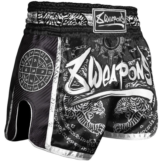 8 WEAPONS Shorts, Carbon, Sak Yant Tigers