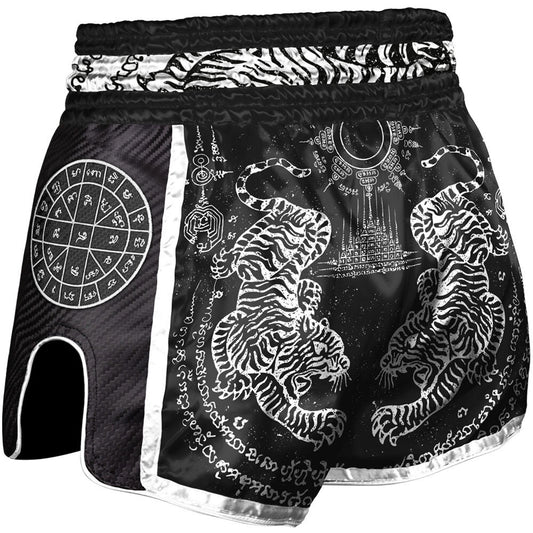8 WEAPONS Shorts, Carbon, Sak Yant Tigers