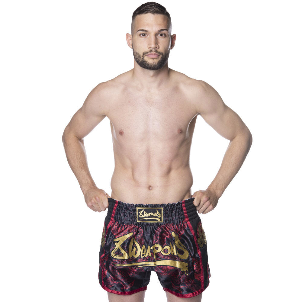 8 WEAPONS Shorts, Sak Yant Naga, black-red