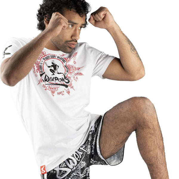8 WEAPONS T-Shirt, Eight Ways Yant, White