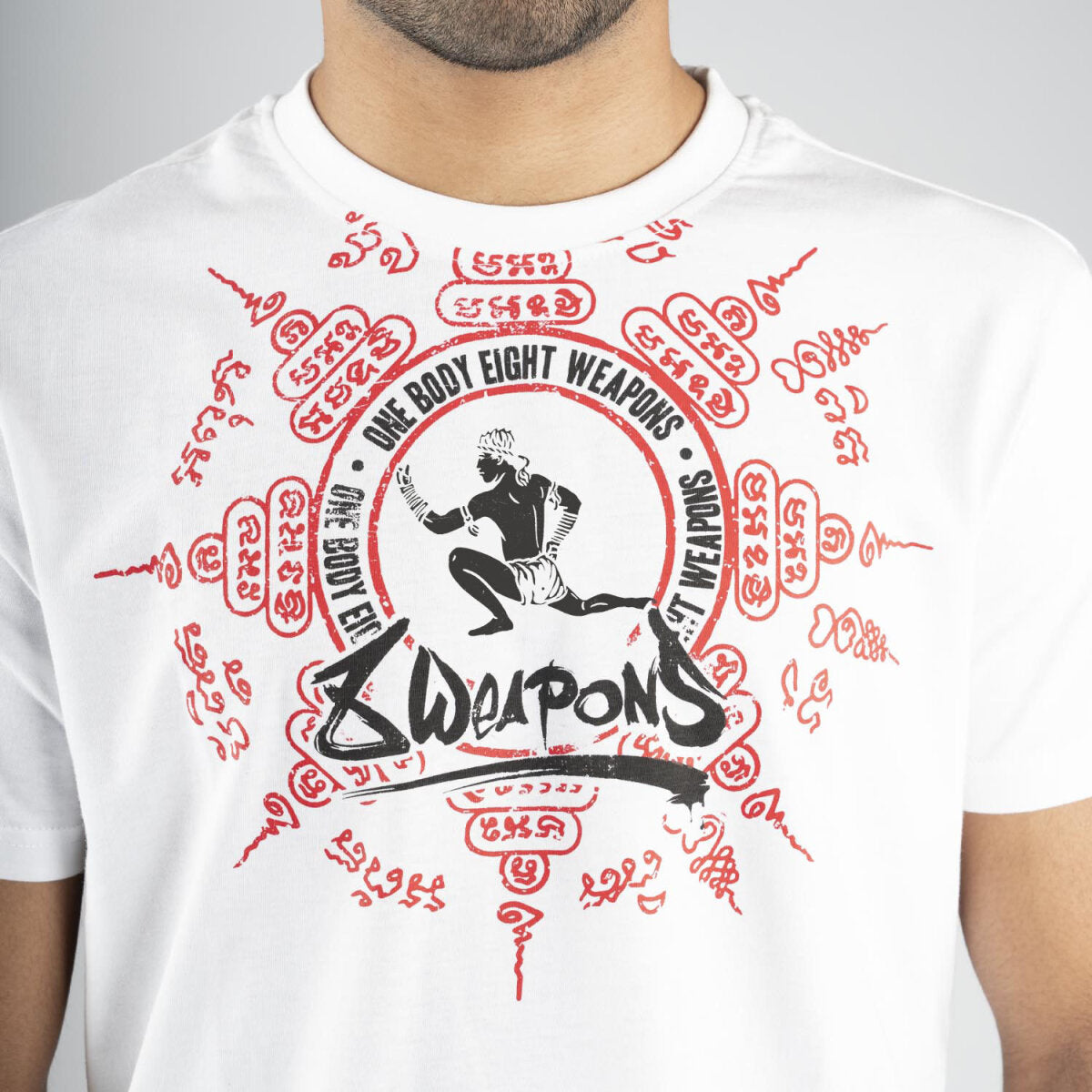 8 WEAPONS T-Shirt, Eight Ways Yant, White