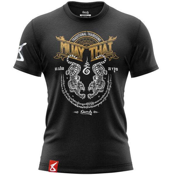 8 WEAPONS T-Shirt, Sak Yant Tigers