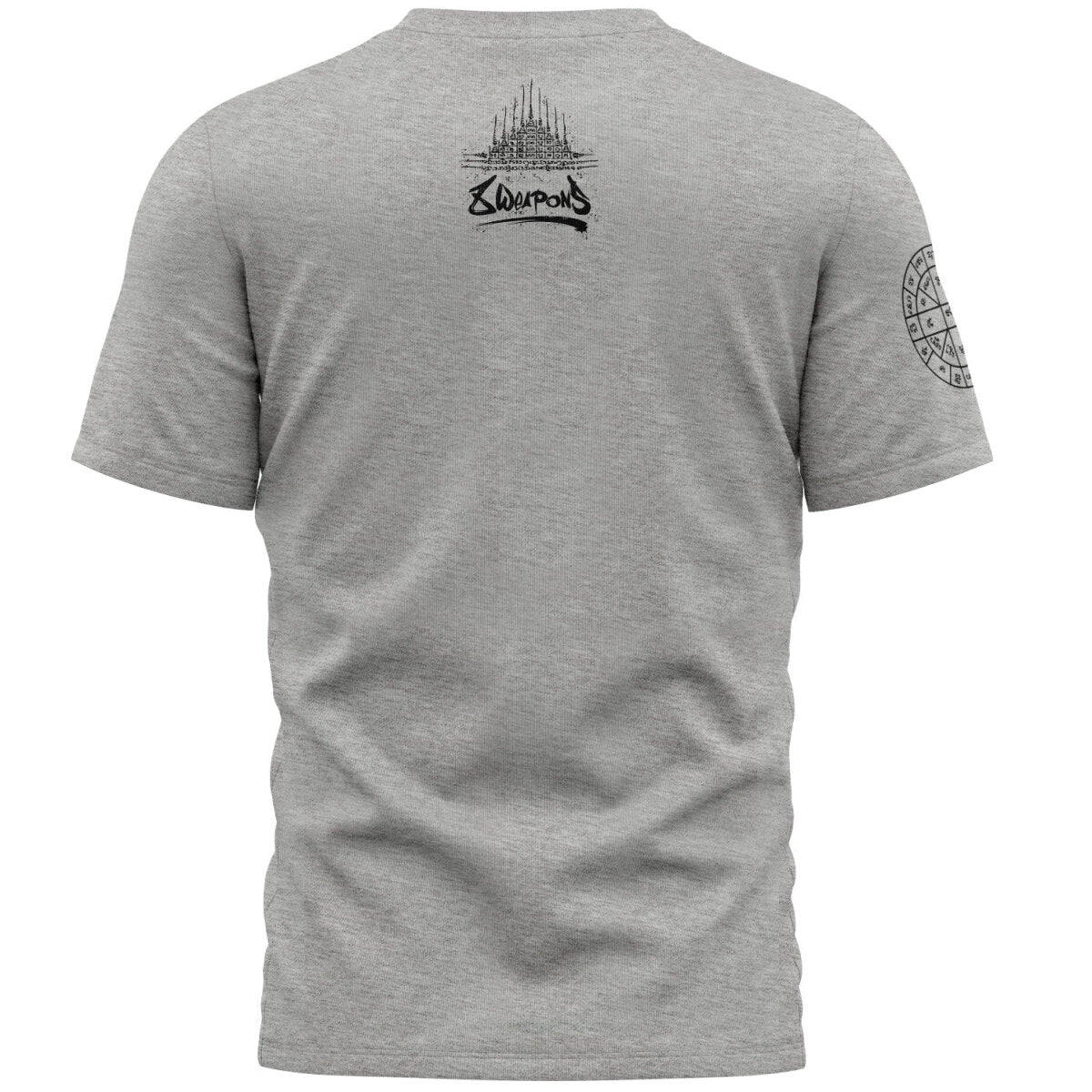 8 WEAPONS T-Shirt, Yantra, Grey