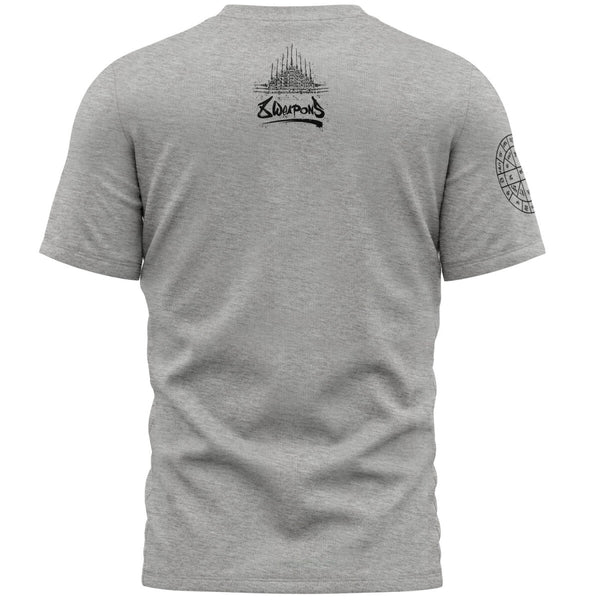 8 WEAPONS T-Shirt, Yantra, Grey