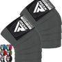 RDX K1 Elasticated Knee Compression Bandage Wraps Grey