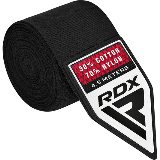 RDX WX Professional Boxing Hand Wraps Black