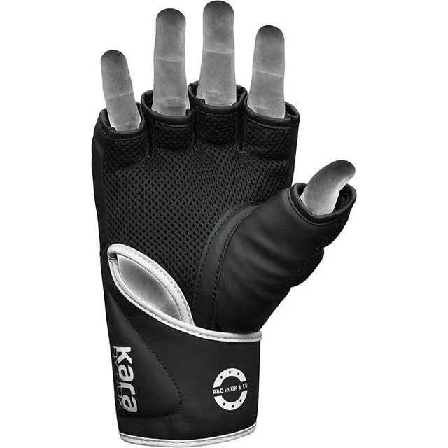 RDX F6 KARA MMA Grappling Gloves Matte White