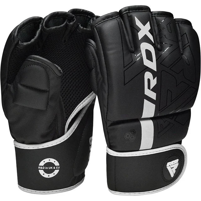 RDX F6 KARA MMA Grappling Gloves Matte White