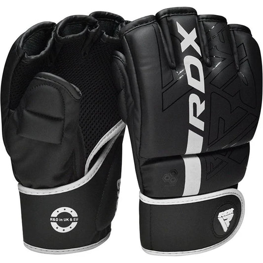 RDX F6 KARA MMA Grappling Gloves Matte White