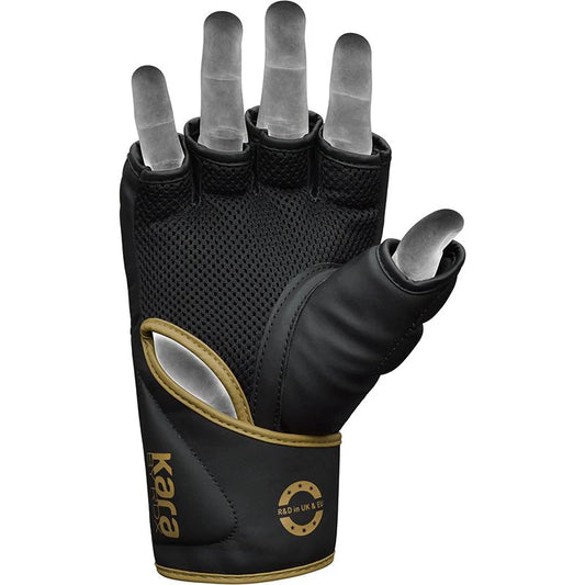 RDX F6 KARA MMA Grappling Gloves Matte Golden