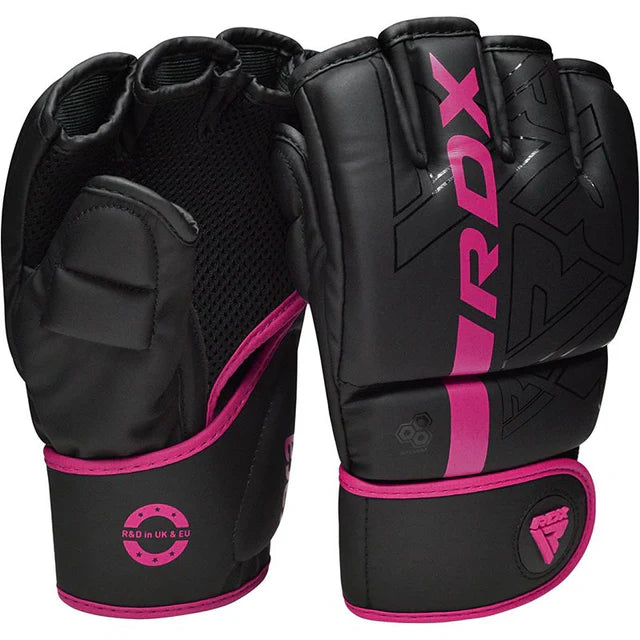 RDX F6 KARA MMA Grappling Gloves Matte Pink