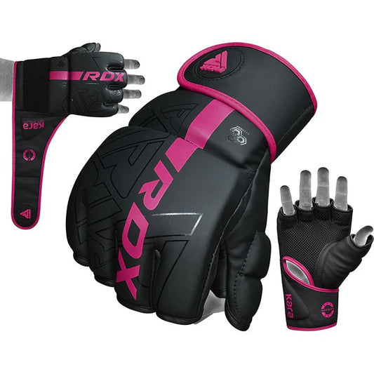 RDX F6 KARA MMA Grappling Gloves Matte Pink