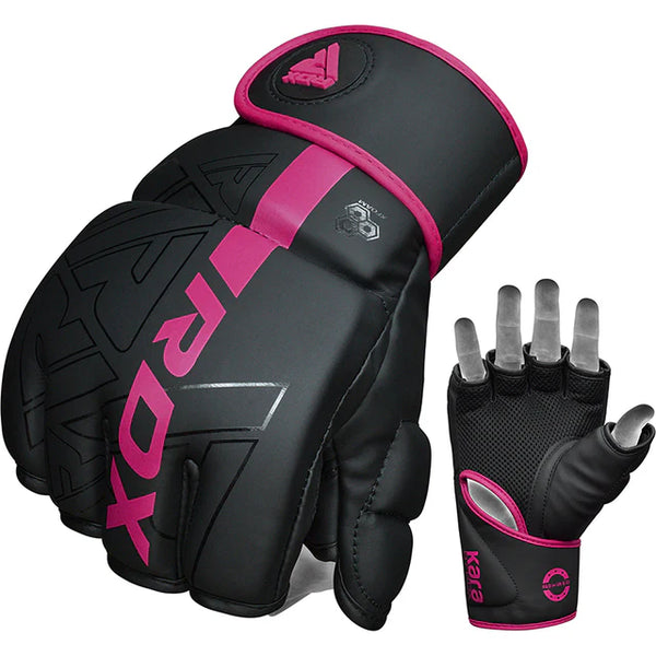 RDX F6 KARA MMA Grappling Gloves Matte Pink