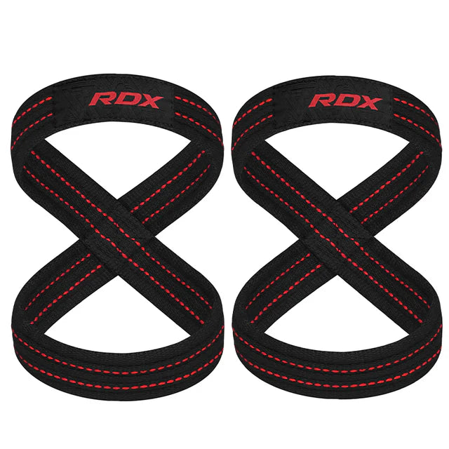RDX weight lifting 8 Figure Strap Black/Red