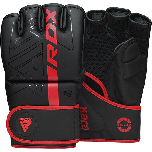 RDX F6 KARA MMA Grappling Gloves Red